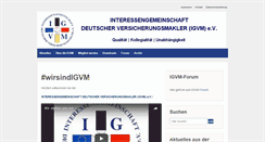 Desktop Screenshot of igvm.de