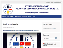 Tablet Screenshot of igvm.de